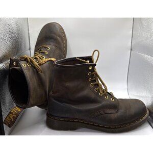 Dr Martens 1460 Leather Boots Brown Size 11 Mens Oil Resistant Original